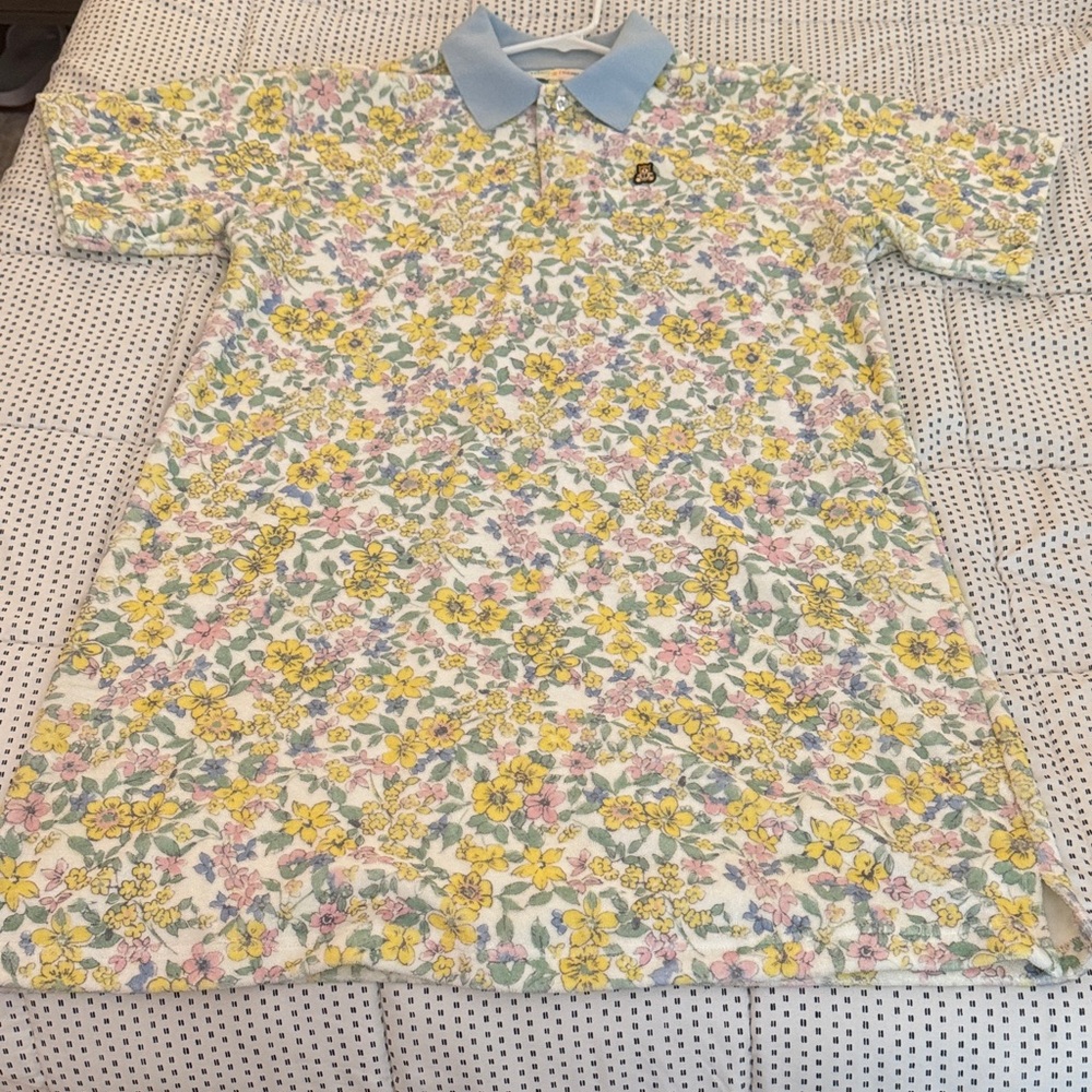 Teddy Fresh Kids Polo - Yellow and Pink Floral